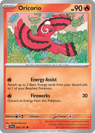 Oricorio, Surging Sparks 026/191