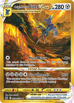 Origin Forme Dialga VSTAR, Crown Zenith Galarian Gallery GG68/70
