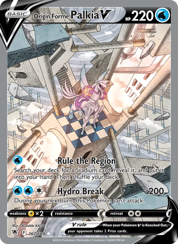 Origin Forme Palkia V, Astral Radiance 167/189