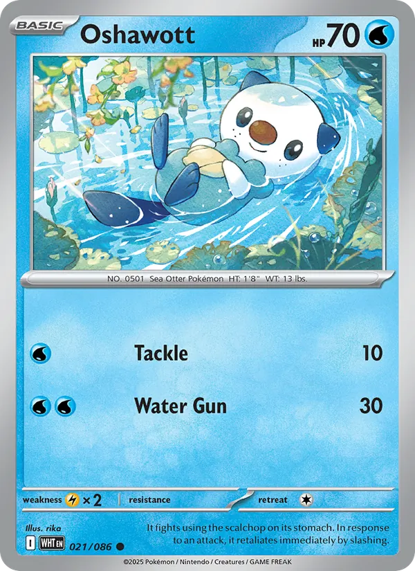 Oshawott, White Flare 021/086