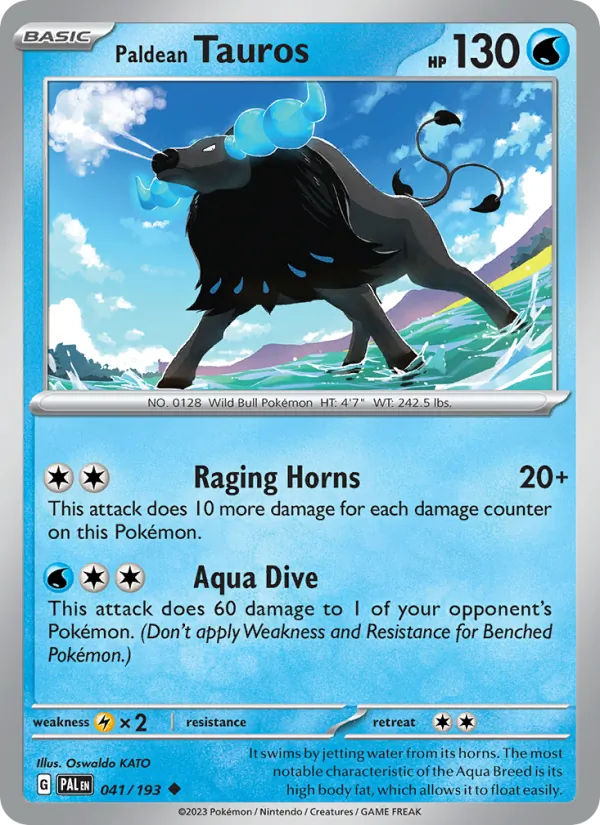 Paldean Tauros, Paldea Evolved 041/193