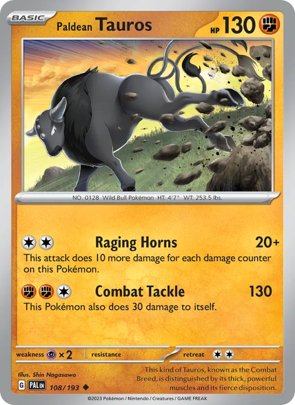 Paldean Tauros, Paldea Evolved 108/193