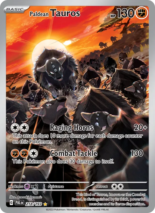 Paldean Tauros, Paldea Evolved 218/193