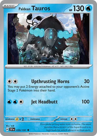 Paldean Tauros, Surging Sparks 039/191