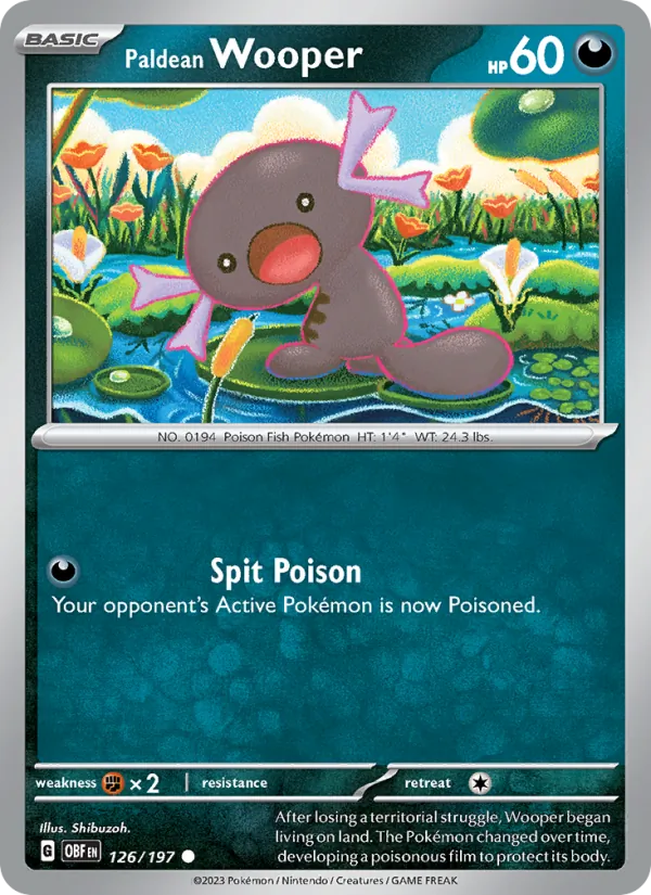 Paldean Wooper, Obsidian Flames 126/197