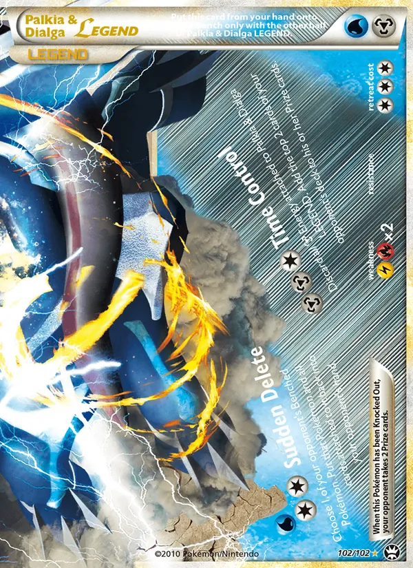 Palkia & Dialga LEGEND, Triumphant 102/102