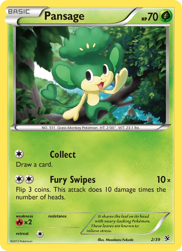 Pansage, Kalos Starter Set 002/039