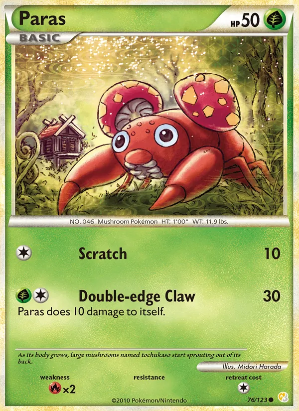 Paras, HeartGold & SoulSilver 076/123