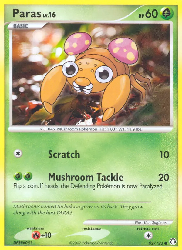 Paras, Mysterious Treasures 092/123
