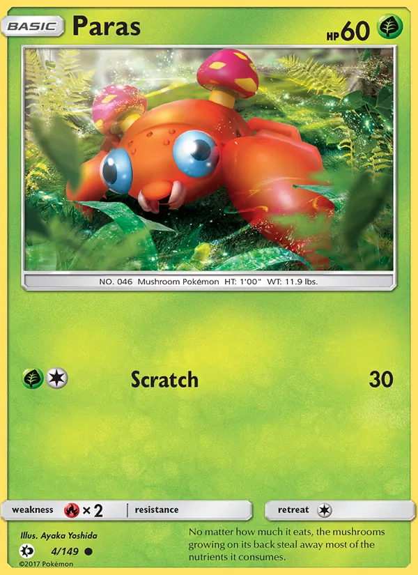 Paras, Sun & Moon 004/149