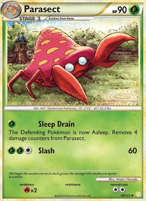 Parasect, HeartGold & SoulSilver 048/123