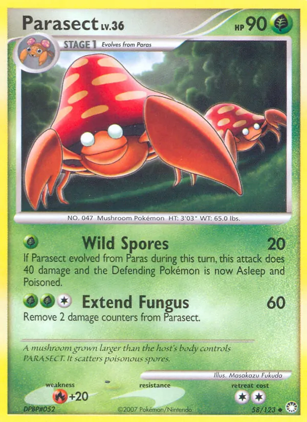 Parasect, Mysterious Treasures 058/123