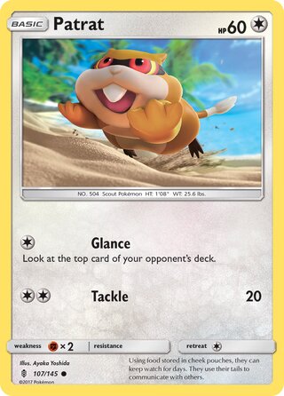 Patrat, SM Trainer Kit (Alolan Ninetales) 107/145