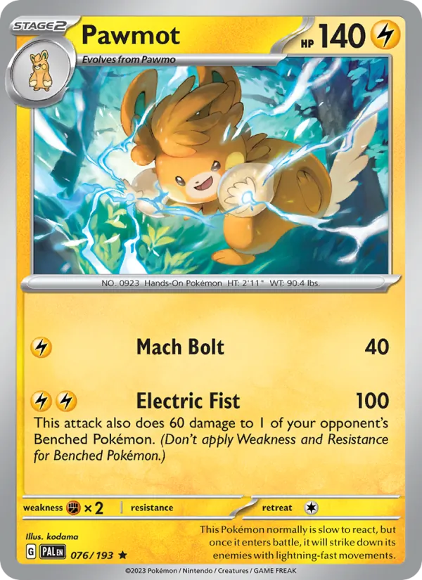 Pawmot, Paldea Evolved 076/193