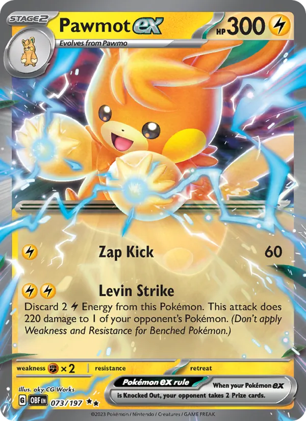 Pawmot EX, Obsidian Flames 073/197