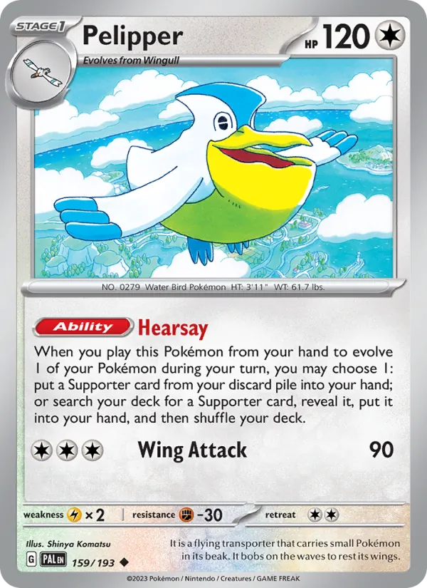 Pelipper, Paldea Evolved 159/193