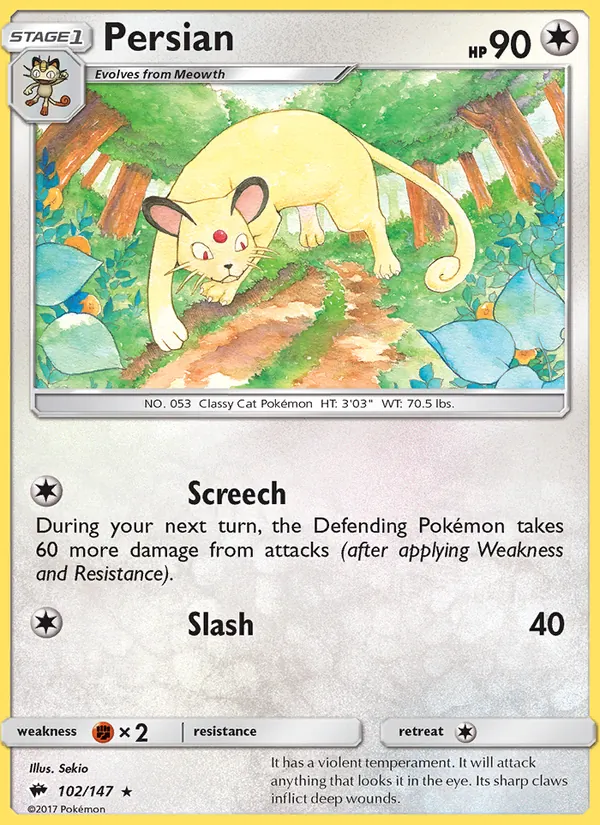 Persian, Burning Shadows 102/147