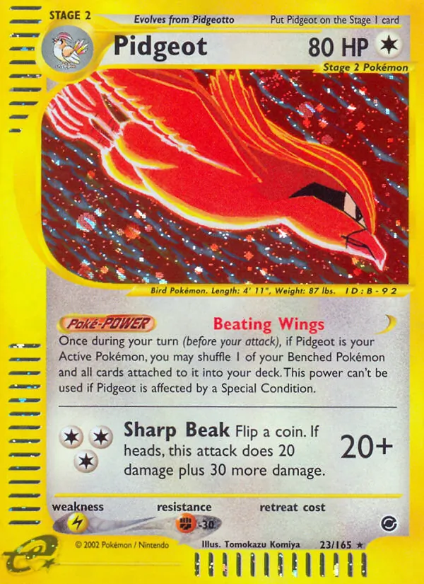 Pidgeot, Expedition Base Set 023/165