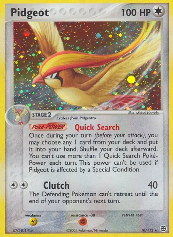 Pidgeot, FireRed & LeafGreen 010/112