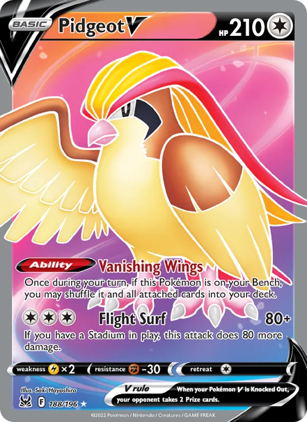 Pidgeot V, Lost Origin 188/196