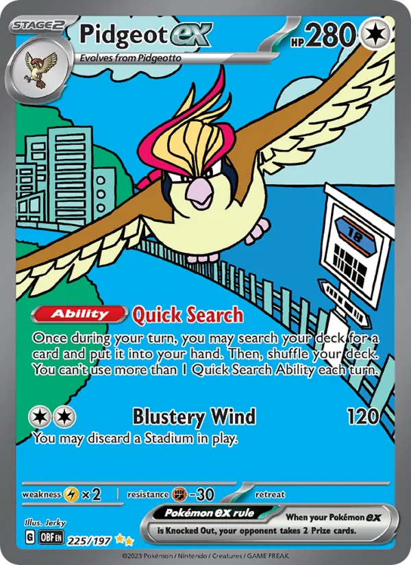 Pidgeot EX, Obsidian Flames 225/197