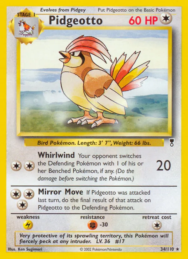 Pidgeotto, Legendary Collection 034/110