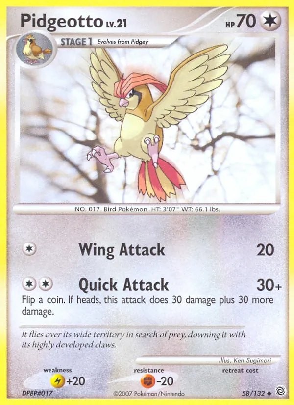 Pidgeotto, Secret Wonders 058/132