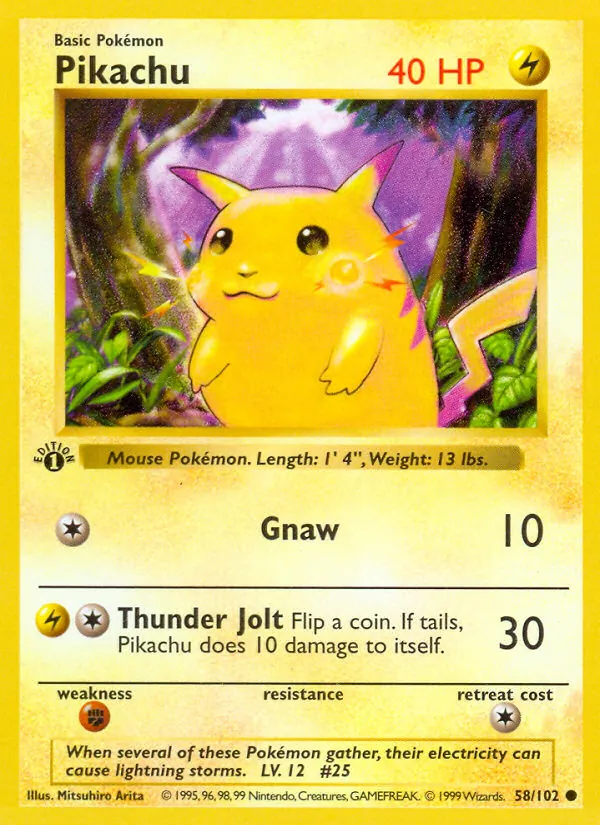 Pikachu, Base 058/102