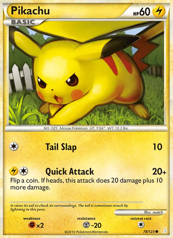 Pikachu, HeartGold & SoulSilver 078/123