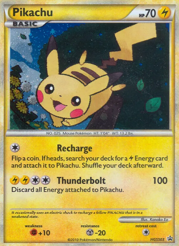 Pikachu, HeartGold & SoulSilver Promos HGSS03