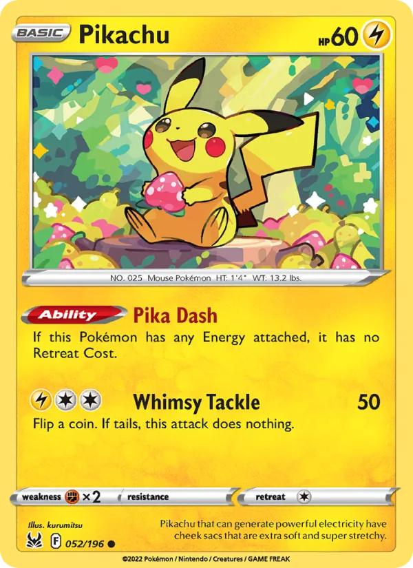 Pikachu, Lost Origin 052/196