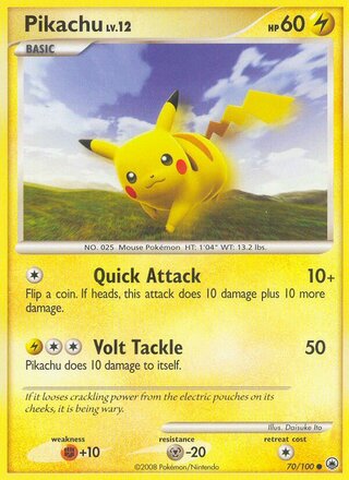 Pikachu, Burger King Collection 2009 070/100