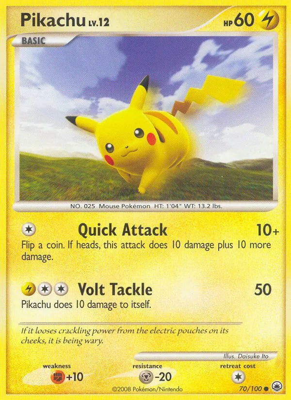 Pikachu, Majestic Dawn 070/100