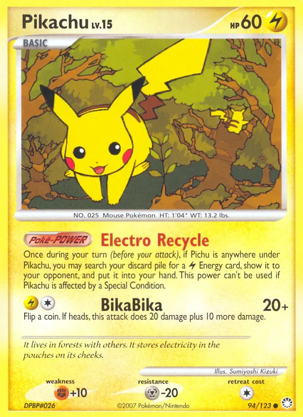 Pikachu, Mysterious Treasures 094/123