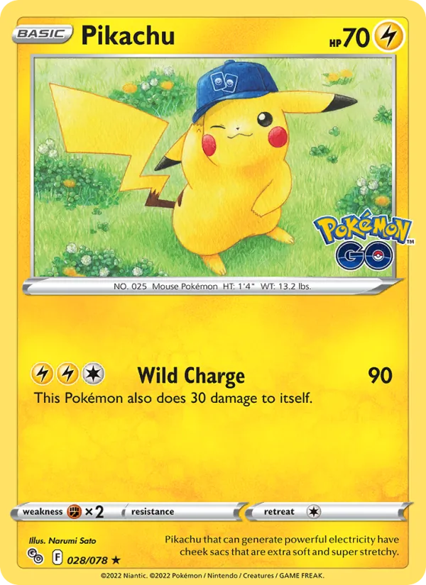 Pikachu, Pokémon GO 028/078