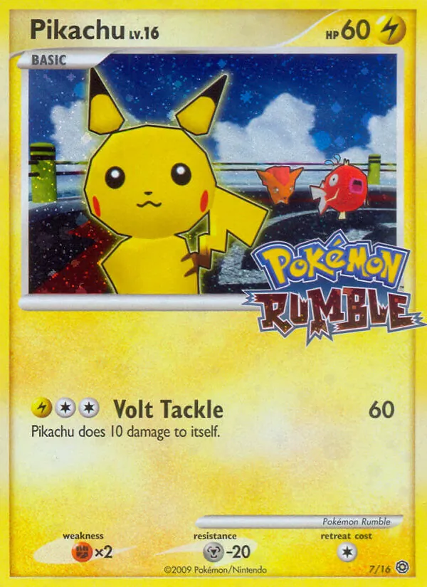 Pikachu, Pokémon Rumble 007/016