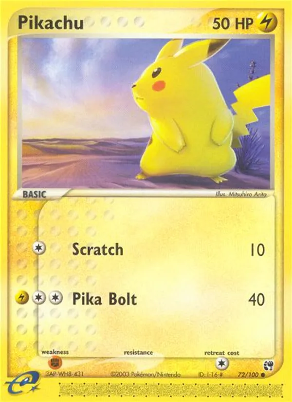 Pikachu, Sandstorm 072/100