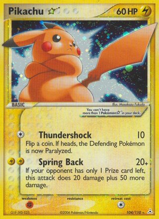 Pikachu ☆, EX Holon Phantoms 104/110