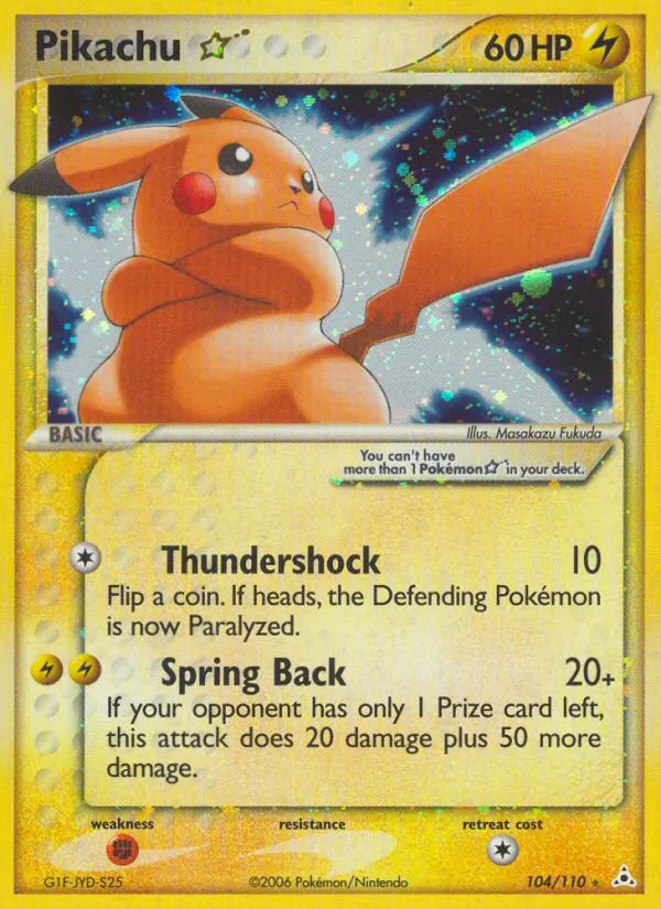 Pikachu Star, Holon Phantoms 104/110