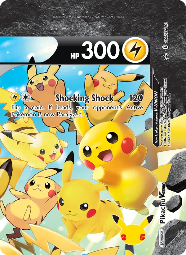 Pikachu V-UNION, SWSH Black Star Promos SWSH140/307