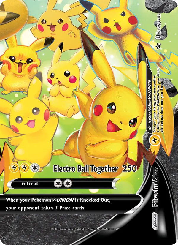 Pikachu V-UNION, SWSH Black Star Promos SWSH142/307
