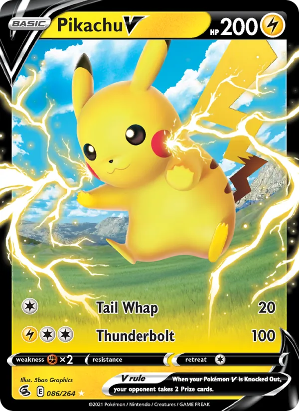Pikachu V, Fusion Strike 086/264