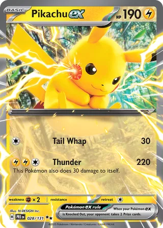 Pikachu EX, Prismatic Evolutions 028/131