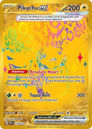 Pikachu EX, Prismatic Evolutions 179/131