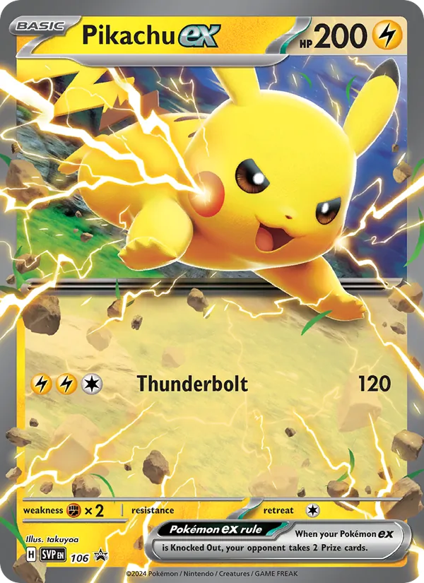Pikachu EX, Battle Academy 2024 (Pikachu) 106
