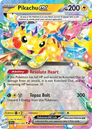 Pikachu EX, Surging Sparks 057/191