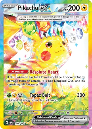 Pikachu EX, Surging Sparks 238/191