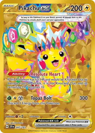 Pikachu EX, Surging Sparks 247/191