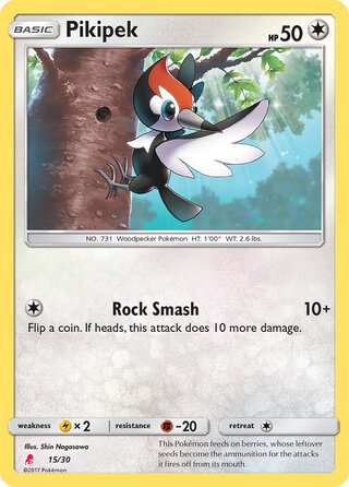 Pikipek, SM trainer Kit (Lycanroc) 015/030