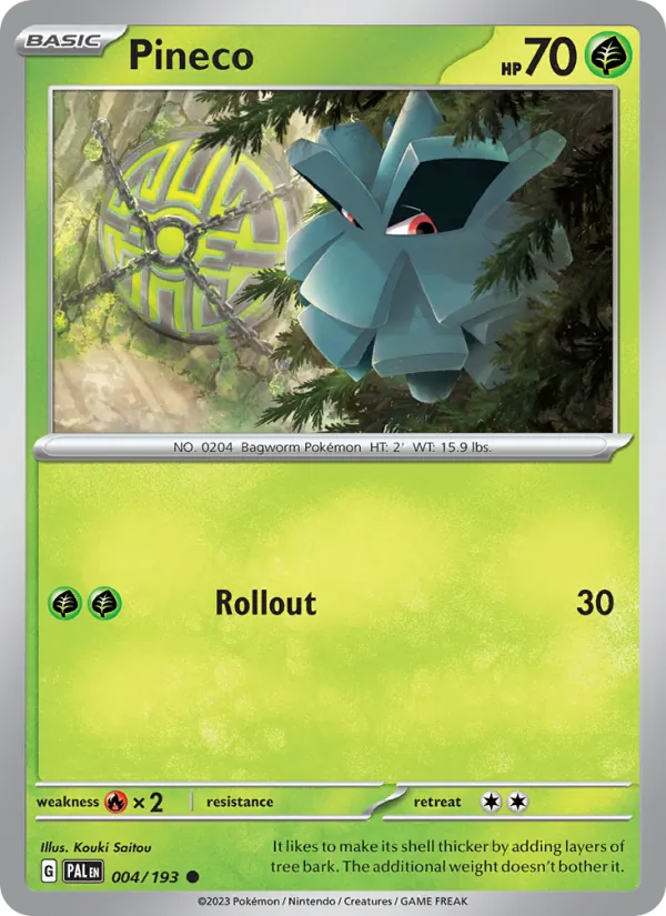 Pineco, Paldea Evolved 004/193